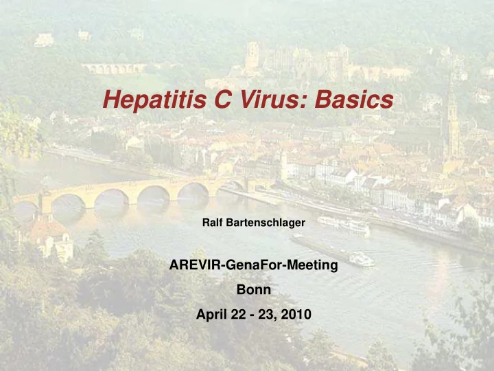 hepatitis c virus basics