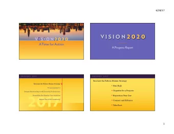 2017  Expand the LCLD Community  Connect and Advance  Take Root  1  6/28/17  PRESENT: 2017