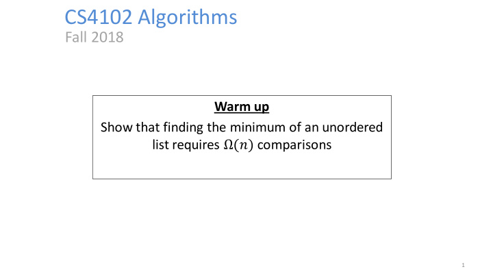 cs4102 algorithms