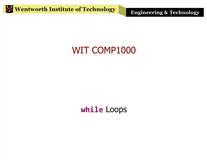 wit comp1000
