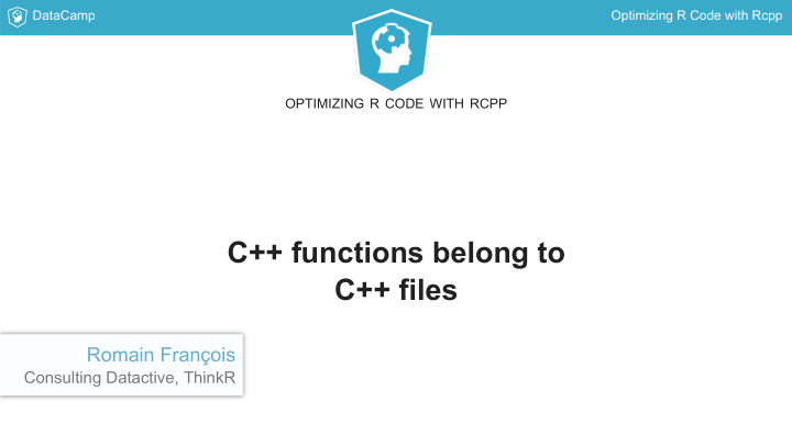 c functions belong to c files
