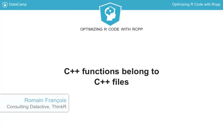 c functions belong to c files