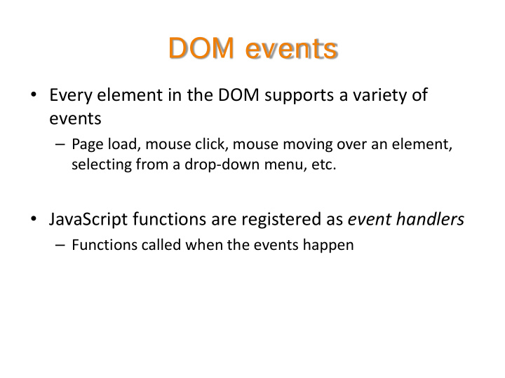 dom events