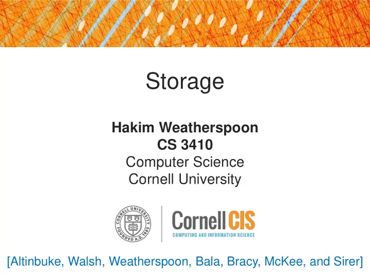 storage