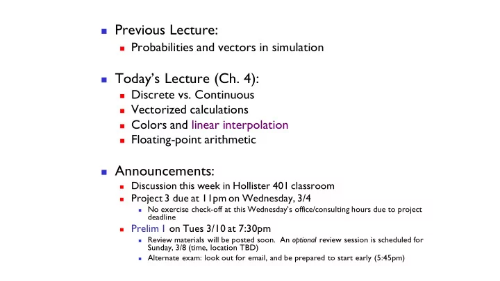 previous lecture