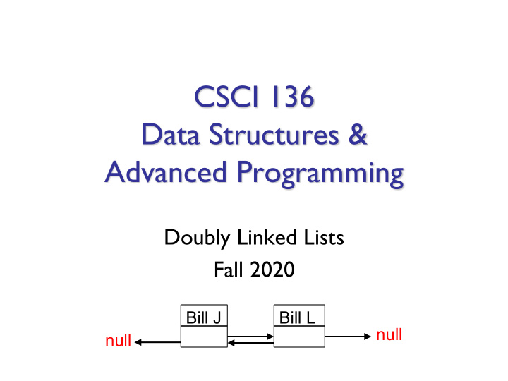 csci 136 data structures advanced programming