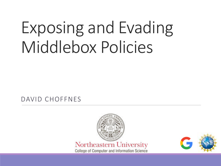 exposing and evading middlebox policies