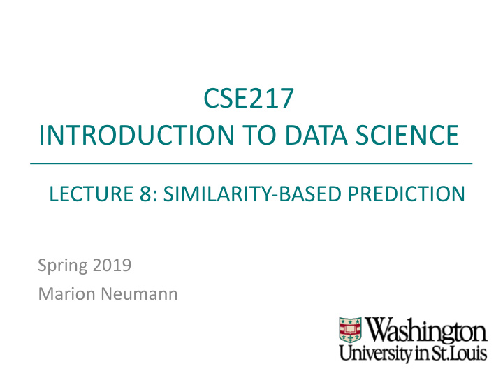 cse217 introduction to data science