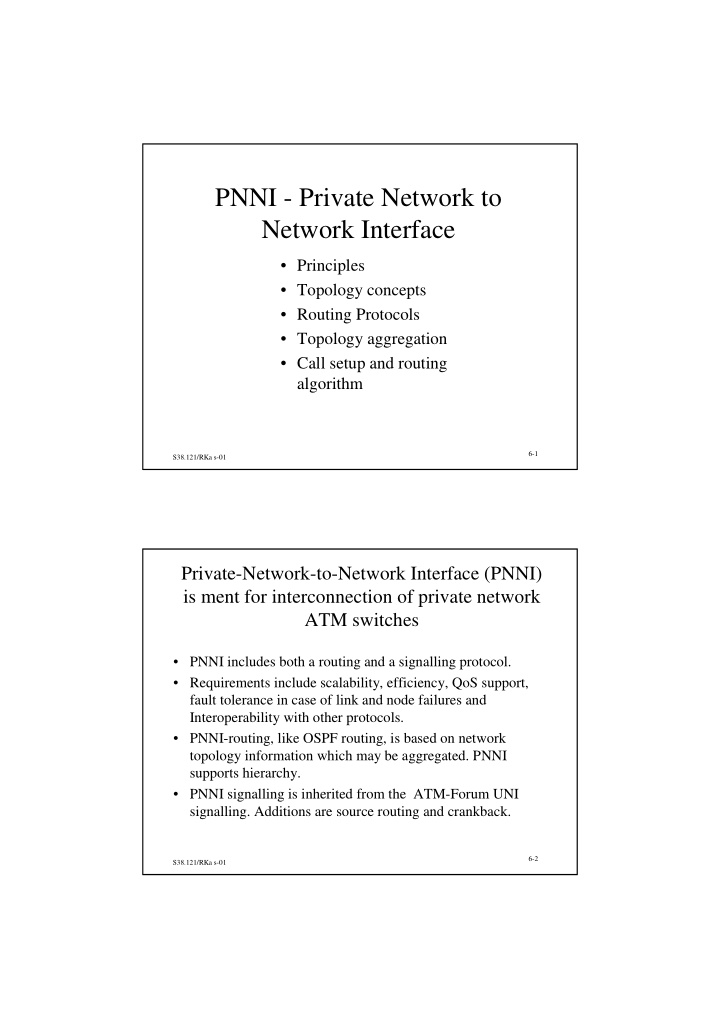 pnni private network to network interface