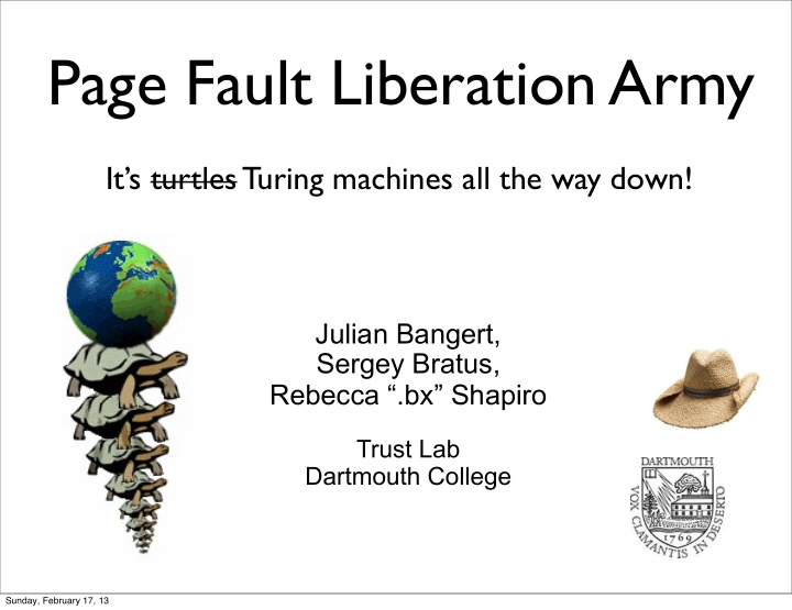 page fault liberation army