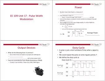 Power    Recall (or learn) that Power is a measure of:  _____________________________________