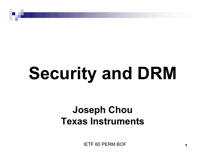 security and drm