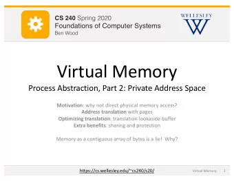 CS 251 Fall 2019 CS 240 Spring 2020  Principles of Programming Languages  Foundations of