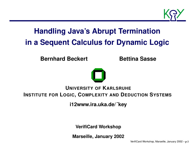 handling java s abrupt termination in a sequent calculus