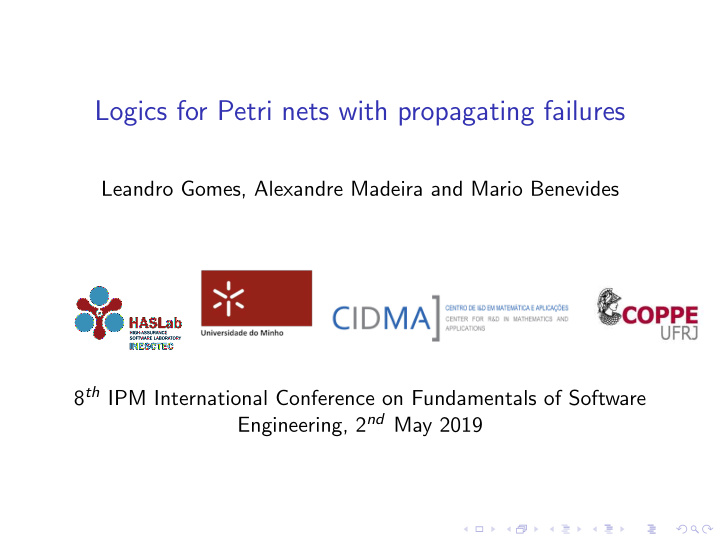 logics for petri nets with propagating failures