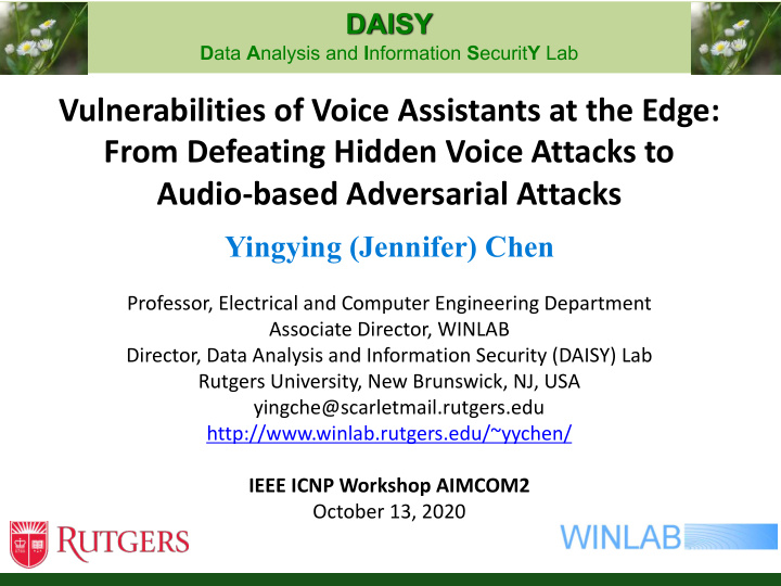vulnerabilities of voice assistants at the edge from
