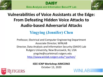 Vulnerabilities of Voice Assistants at the Edge:  From Defeating Hidden Voice Attacks to