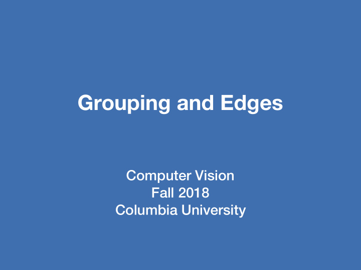 grouping and edges