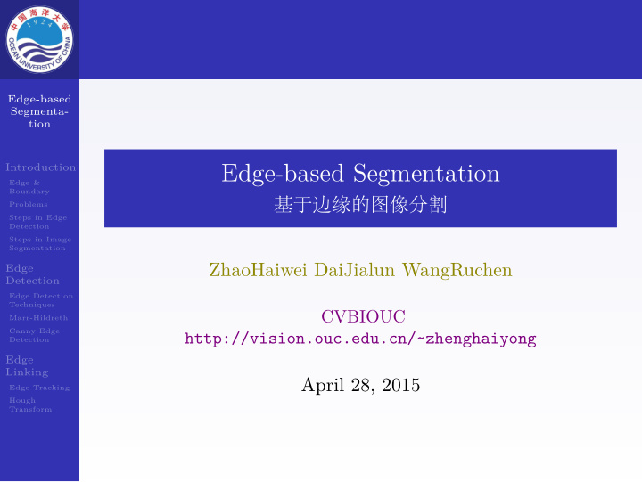 edge based segmentation
