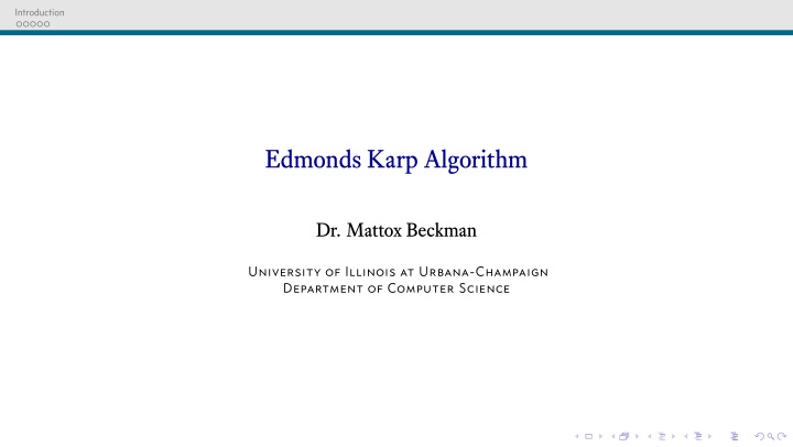 edmonds karp algorithm