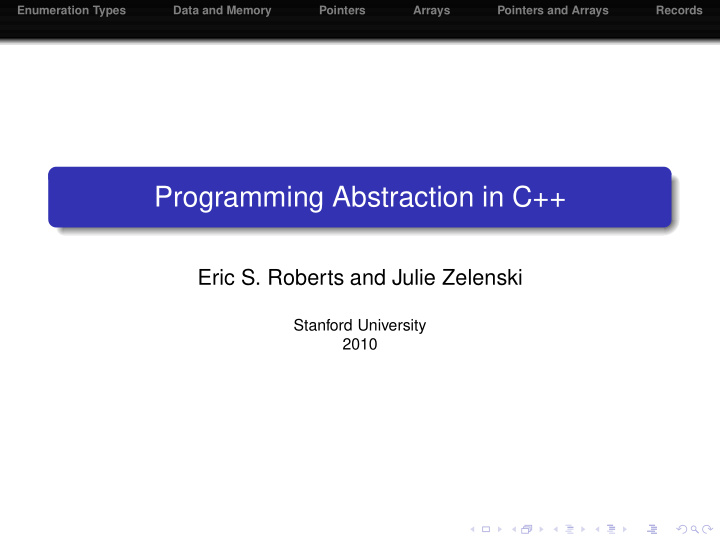 programming abstraction in c