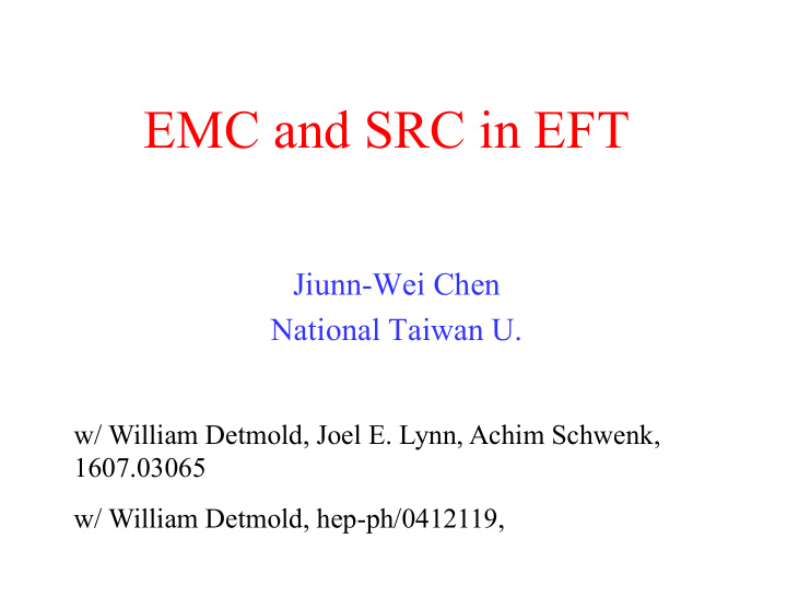 emc and src in eft