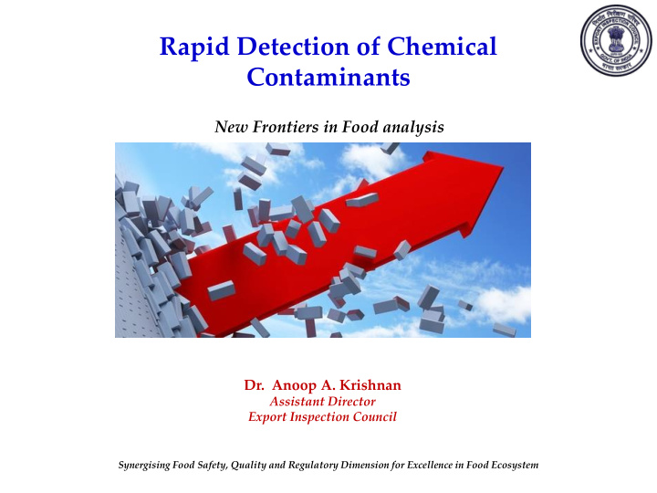 rapid detection of chemical contaminants