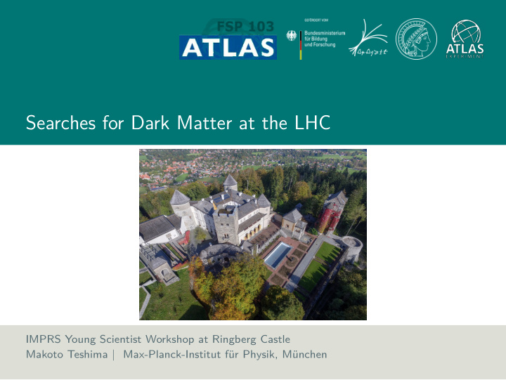 searches for dark matter at the lhc
