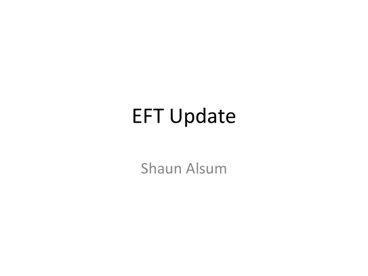 eft update