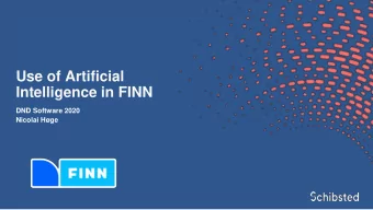 Intelligence in FINN  DND Software 2020  Nicolai Hge  2008  Nicolai Hge  2001 - 2006  1999 -
