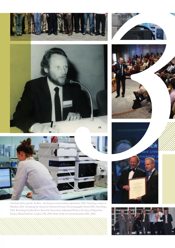 clockwise from top left at riva the forum on microcolumn