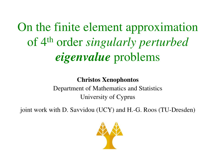 on the finite element approximation