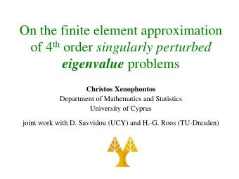 On the finite element approximation of 4 th order singularly perturbed eigenvalue problems