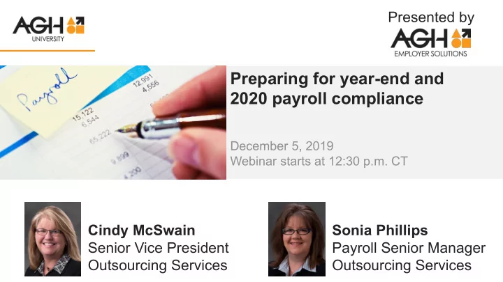 preparing for year end and 2020 payroll compliance