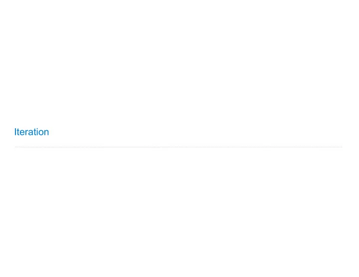iteration announcements return return statements