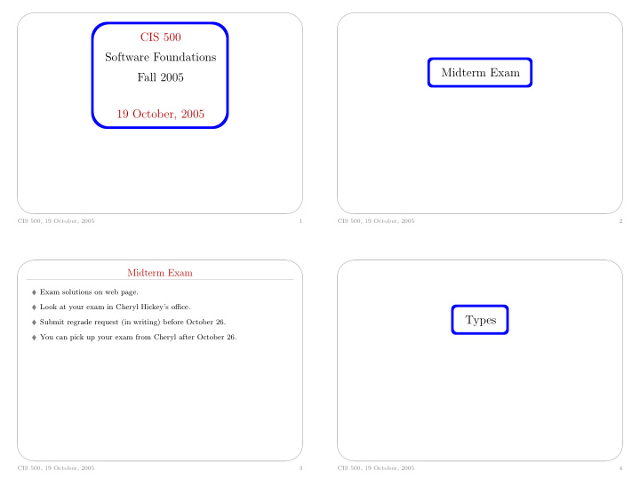 cis 500 software foundations midterm exam fall 2005 19