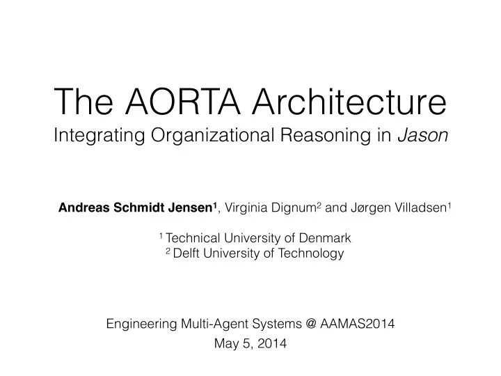 the aorta architecture