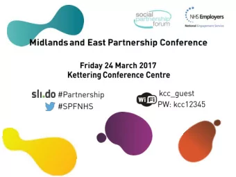 Policy horizon scan of the health  system  Dr Phil McCarvill  NHS Confederation  What is the NHS