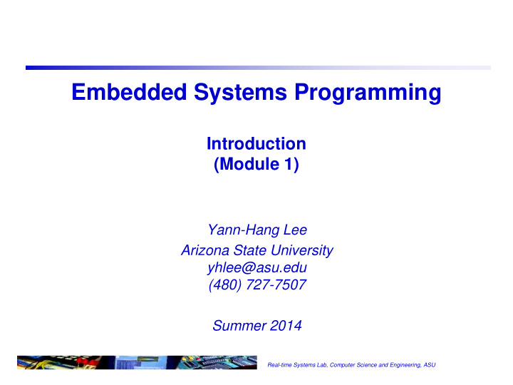 embedded systems programming
