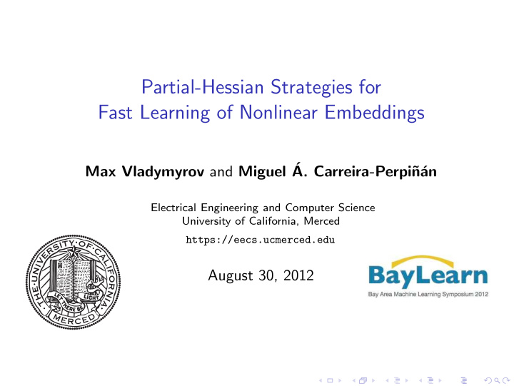 partial hessian strategies for fast learning of nonlinear