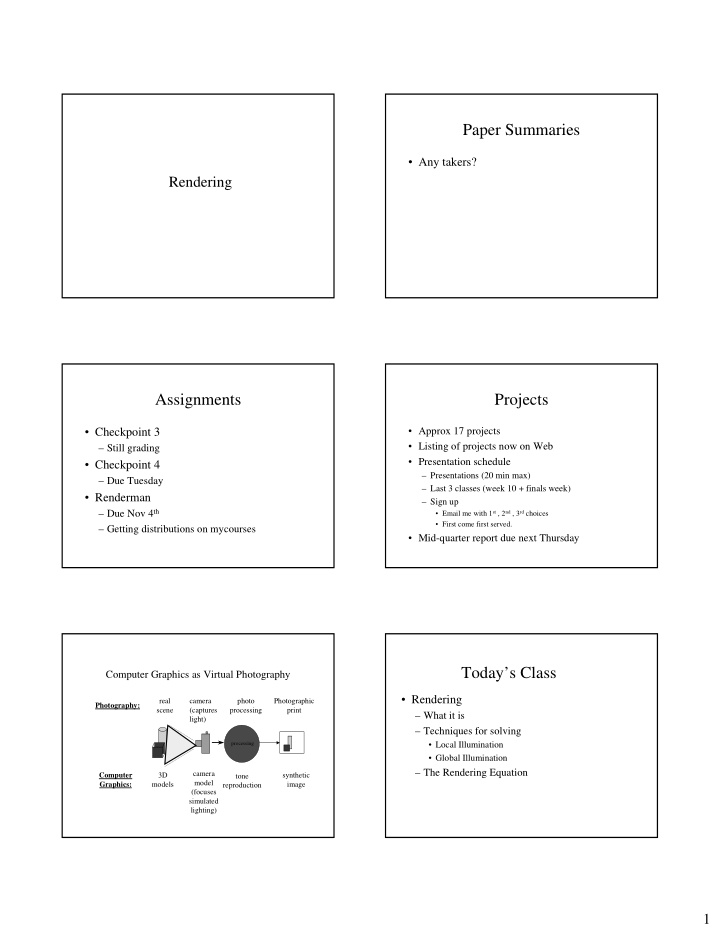 paper summaries