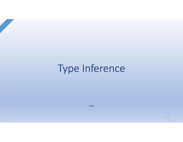 type inference