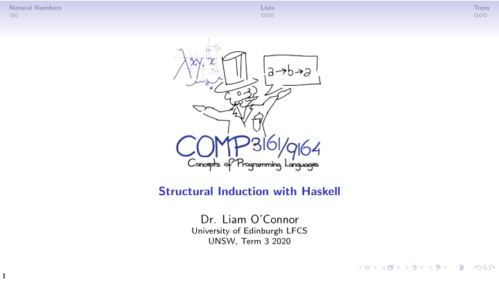 structural induction with haskell dr liam o connor