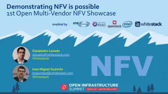 NFV  glavado@whitestack.com  Whitestack  Jose Miguel Guzmn  jmguzman@whitestack.com  Whitestack