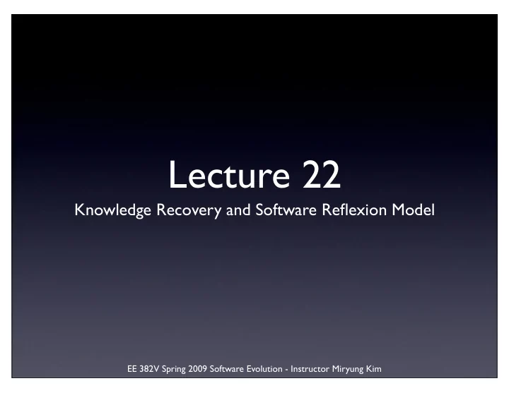 lecture 22