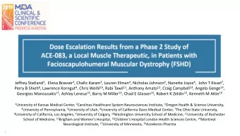 in Patients with Facioscapulohumeral Muscular Dystrophy Jeffrey Statland 1 , Elena Bravver 2 ,