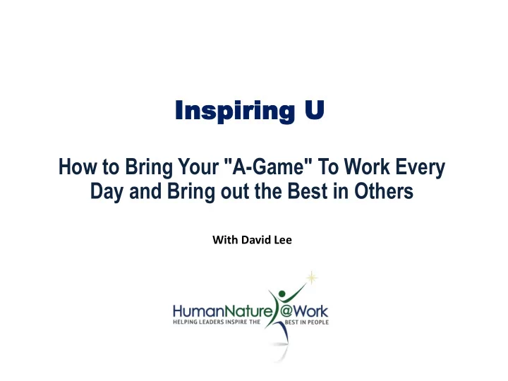 inspi inspiring ring u