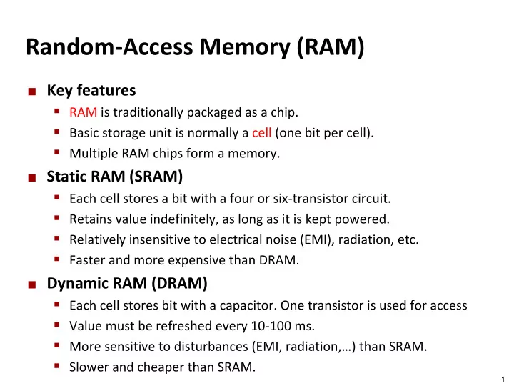 random access memory ram