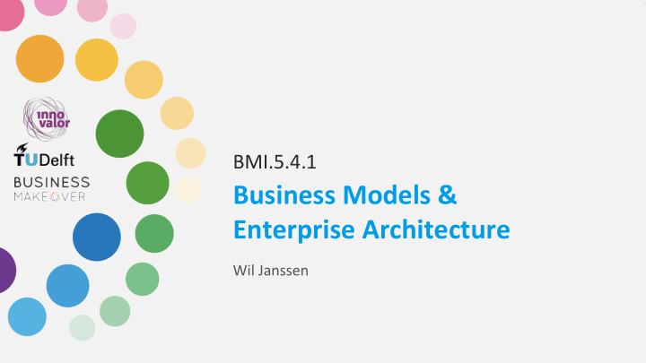 business models enterprise architecture
