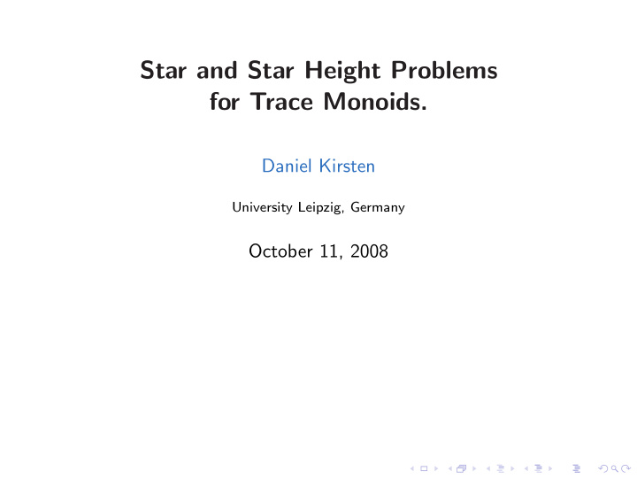 star and star height problems for trace monoids
